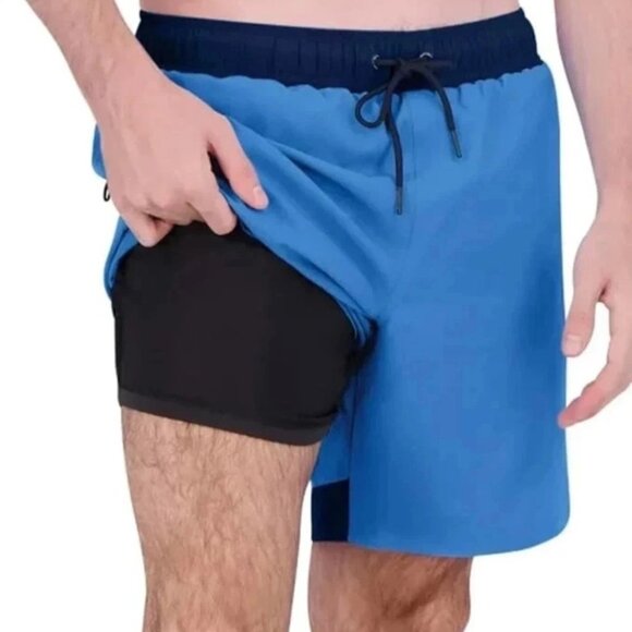 Spyder Men's Size 3XL (XXXL) BLue Comfort Liner Shorts Swim Shorts Trunks NWT - Picture 1 of 4